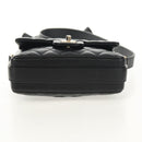 CHANEL Shoulder Bag Lamb Skin Black Gold CC Auth 148655SM-5