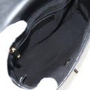 CHANEL Shoulder Bag Lamb Skin Black Gold CC Auth 148655SM-10