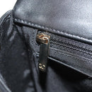 CHANEL Shoulder Bag Lamb Skin Black Gold CC Auth 148655SM-27