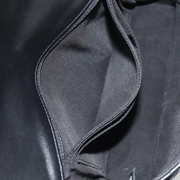 CHANEL Shoulder Bag Lamb Skin Black Gold CC Auth 148655SM