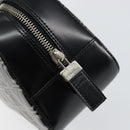 Salvatore Ferragamo Hand Bag Leather Black Silver Auth 148656-15