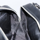 Salvatore Ferragamo Hand Bag Leather Black Silver Auth 148656-18