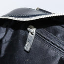 Salvatore Ferragamo Hand Bag Leather Black Silver Auth 148656-20