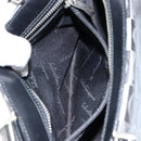 Salvatore Ferragamo Hand Bag Leather Black Silver Auth 148656-21