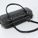 Salvatore Ferragamo Hand Bag Leather Black Silver Auth 148656-6