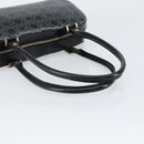 Salvatore Ferragamo Hand Bag Leather Black Silver Auth 148656-7