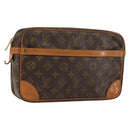 LOUIS VUITTON Monogram Compiegne 28 Clutch Bag M51845 LV Auth 148657-1