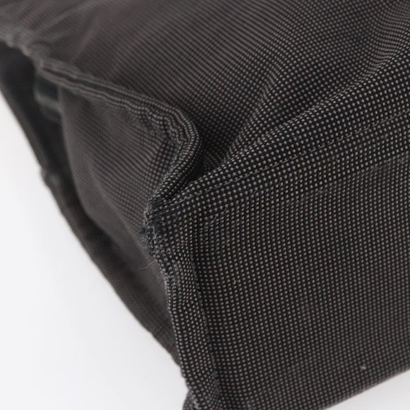 HERMES Her Line Hand Bag MM Canvas Gray Auth 148658