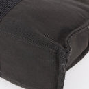 HERMES Her Line Hand Bag MM Canvas Gray Auth 148658-12