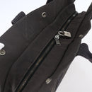 HERMES Her Line Hand Bag MM Canvas Gray Auth 148658-6