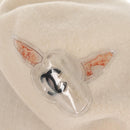 CHANEL Camellia Beret Cap Wool Cream CC Auth 148661M-7