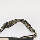 FENDI Shoulder Bag Leather Black Silver Auth 148664-8