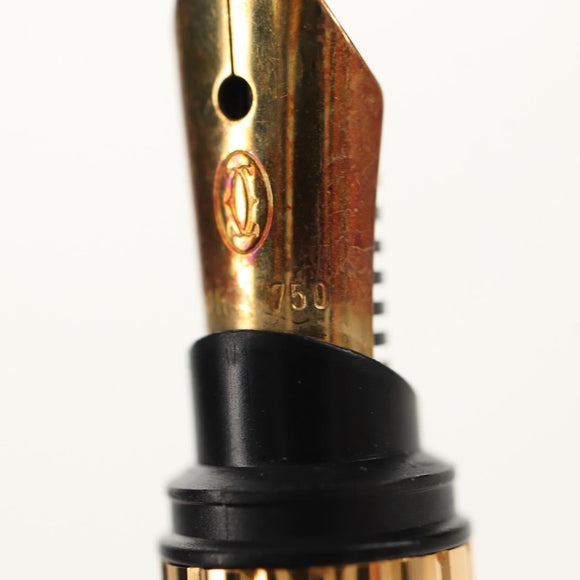 CARTIER Fountain Pen Trinity metal Silver Gold Auth 148666M