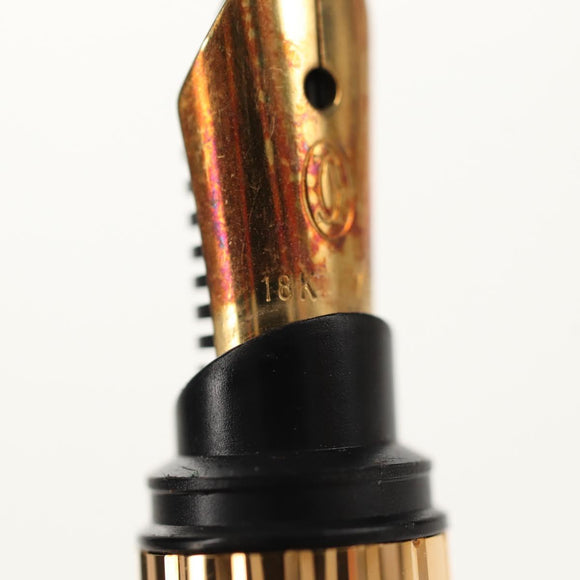 CARTIER Fountain Pen Trinity metal Silver Gold Auth 148666M