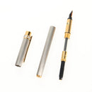 CARTIER Fountain Pen Trinity metal Silver Gold Auth 148666M-18