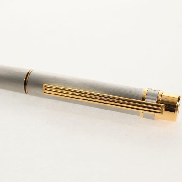 CARTIER Fountain Pen Trinity metal Silver Gold Auth 148666M