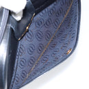 CARTIER Shoulder Bag Leather Black Gold Auth 148672-22