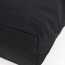 PRADA Semi Shoulder Bag Nylon Black Silver Auth 148673-9