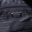 PRADA Semi Shoulder Bag Nylon Black Silver Auth 148673-18