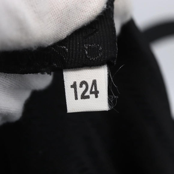 PRADA Semi Shoulder Bag Nylon Black Silver Auth 148673