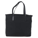 PRADA Semi Shoulder Bag Nylon Black Silver Auth 148673-2