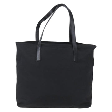 PRADA Semi Shoulder Bag Nylon Black Silver Auth 148673 - 0