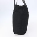 PRADA Semi Shoulder Bag Nylon Black Silver Auth 148673-4