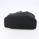 PRADA Semi Shoulder Bag Nylon Black Silver Auth 148673-5