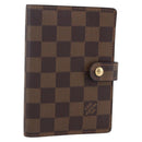 LOUIS VUITTON Damier Ebene Agenda PM Day Planner Cover R20700 LV Auth 148674-1