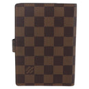 LOUIS VUITTON Damier Ebene Agenda PM Day Planner Cover R20700 LV Auth 148674-2