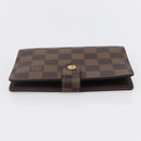 LOUIS VUITTON Damier Ebene Agenda PM Day Planner Cover R20700 LV Auth 148674-3