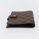 LOUIS VUITTON Damier Ebene Agenda PM Day Planner Cover R20700 LV Auth 148674-5