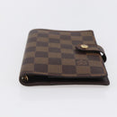 LOUIS VUITTON Damier Ebene Agenda PM Day Planner Cover R20700 LV Auth 148674-6