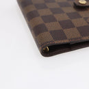 LOUIS VUITTON Damier Ebene Agenda PM Day Planner Cover R20700 LV Auth 148674-15