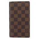 LOUIS VUITTON Damier Ebene Agenda Poche Note Cover R20703 LV Auth 148675-2