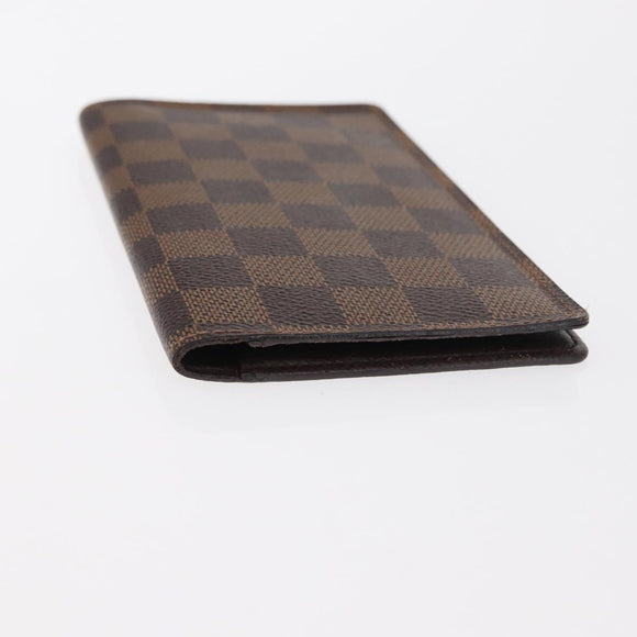 LOUIS VUITTON Damier Ebene Agenda Poche Note Cover R20703 LV Auth 148675
