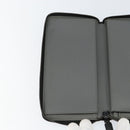 PRADA Round Wallet Safiano leather Black 2ML220 Auth 148677-18