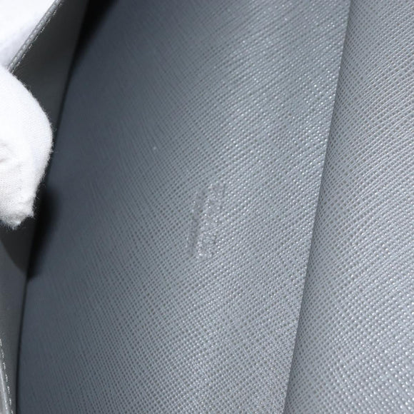 PRADA Round Wallet Safiano leather Black 2ML220 Auth 148677