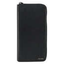 PRADA Round Wallet Safiano leather Black 2ML220 Auth 148677-13