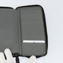 PRADA Round Wallet Safiano leather Black 2ML220 Auth 148677-22