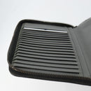 PRADA Round Wallet Safiano leather Black 2ML220 Auth 148677-23