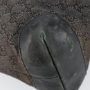 GUCCI GG Canvas Shoulder Bag Black Silver 34339 Auth 148680-14