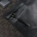 GUCCI GG Canvas Shoulder Bag Black Silver 34339 Auth 148680-18