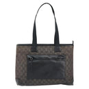GUCCI GG Canvas Shoulder Bag Black Silver 34339 Auth 148680-13