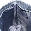 GUCCI GG Canvas Shoulder Bag Black Silver 34339 Auth 148680-21