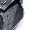 GUCCI GG Canvas Shoulder Bag Black Silver 34339 Auth 148680-24