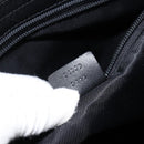 GUCCI GG Canvas Shoulder Bag Black Silver 34339 Auth 148680-12