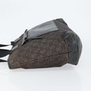 GUCCI GG Canvas Shoulder Bag Black Silver 34339 Auth 148680-4