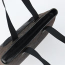 GUCCI GG Canvas Shoulder Bag Black Silver 34339 Auth 148680-6