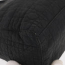 Christian Dior Canage Lady Dior Hand Bag Nylon Black Gold Auth 148681-10
